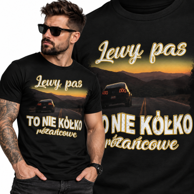 KOSZULKA  ŚMIESZNA  LEWY PAS